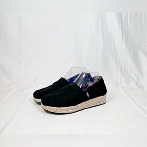 Bobs for Skechers Black Memory Foam Breeze Comfort Espadrilles~9W~